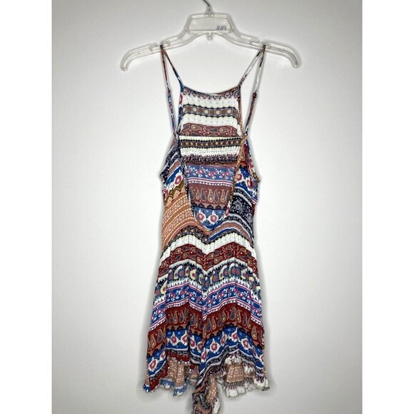 American Eagle Outfitters Romper Women Medium Geometric Flowy Y2K Shortalls - Picture 7 of 12